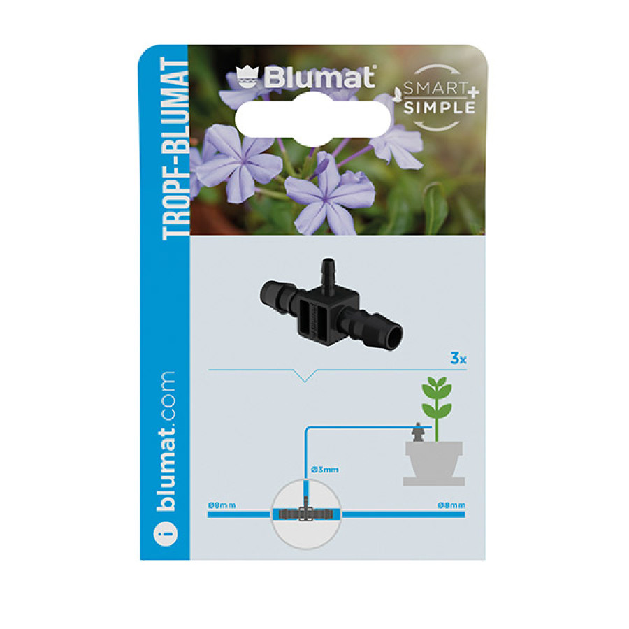 T-Stück 8-3-8 mm